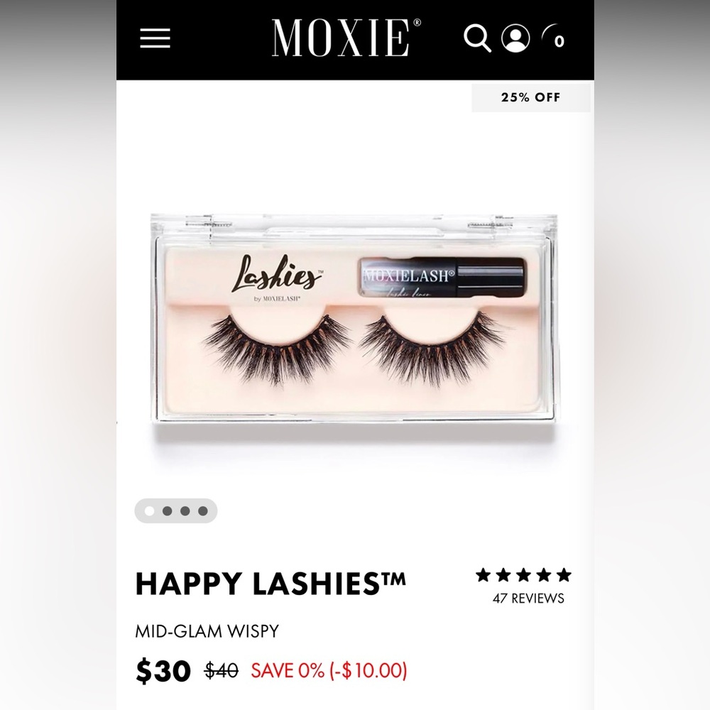 Moxie Nano-Grip Happy Lashies. NEW—never opened.